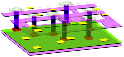 TSVs 3D view Tezzeron